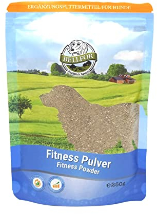 Bellfor Fitnesspulver für Hunde 250 g – Ergänzungsfuttermittel mit Insektenprotein und Aminosäuren für aktive Hunde