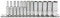 Draper 16490 1/4-Inch Square Drive Metric 13 Piece Deep Sockets on Metal Rail