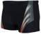 Aquarti Maillot de Bain avec Rayures Shorts de Natation pour Homme, Nior/Rouge, M