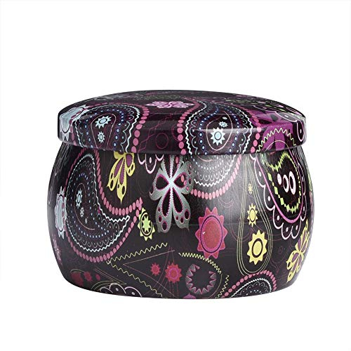 Weißblech Aufbewahrungsbox Weißblech Aufbewahrungsbox Metallkanister Home Kitchen Box für Trockene Aufbewahrungsgewürze, Camping Partyartikel und Süßigkeiten Geschenke(A)