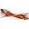 decorwelt Glasbild 125x50 XL Abstrakt Orange Panorama Wandbild Glasbilder Modern Deko Glas