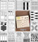 Planer-Schablonenset für gepunktete Journale Zeitsparendes Zubehör Bullet Notebook-Zubehör Erleichtert das Erstellen von Layouts für Bullet Point-Checklisten und tägliche wöchentliche Monatskalender