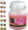 SIMPLY SUBLIME SCENTS - Luxury Scented Candle - Exceptional Fragrance Oil - Medium Glass Jar, Up to 76 Hours - Clever Wax Formula for a Long, Clean and Even Burn - Rose Garden - Cotton Wick