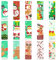 30 Stück Weihnachts Lesezeichen,Magnetlesezeichen,Lesezeichenset,Magnetische Lesezeichen, Lesezeichen Mit Schneemann Weihnachtsbaum Muster,Süßes Lesezeichen(E)