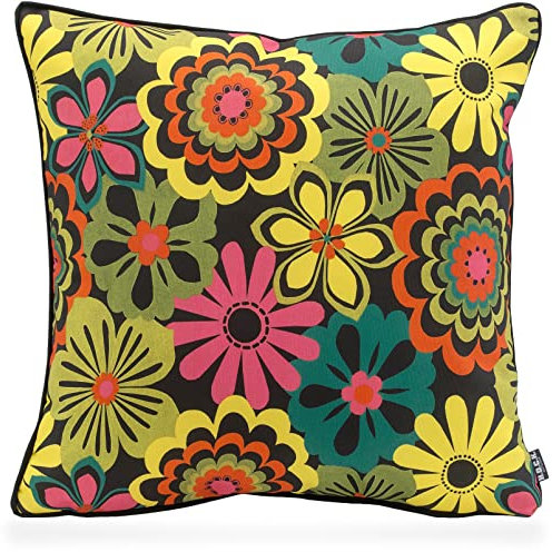 H.O.C.K. Luciana Outdoor Kissen inkl. Füllung und Matratzenkissen floral bunt (50x50cm, floral bunt)