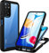 CENHUFO Cover Xiaomi Redmi Note 11 / Note 11S 4G, 360 Gradi Antiurto con Protezione Schermo, Rugged Doppia Bumper Trasparente Case Fronte Retro Custodia per Xiaomi Redmi Note 11 / Note 11S - Nero