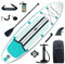 Aqua Plus Sup Inflable de 15cm de Grosor para Todos los Niveles de Habilidad, Paleta Ajustable, Bomba, Mochila de Viaje ISUP, Tabla de Remo Inflable para jóvenes y Adultos