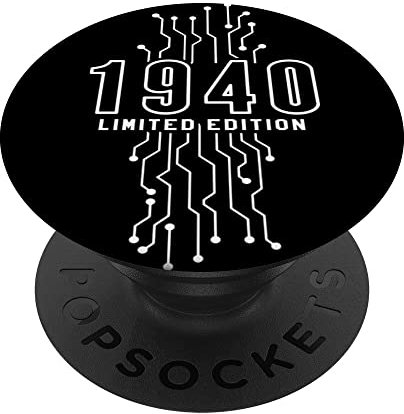 Birthday Year 1940 Limited Edition Gaming Gift Nerd Computer PopSockets Swappable PopGrip