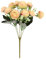 Künstliche Pfingstrosen-Blumen-Simulations-Rosen-Hochzeitssträuße Gefälschte Blumen-Rosen-Blumen-Seidenblumen-handgebundener Blumenstrauß Rosa Christrose Künstlich (C-013, One Size)