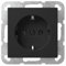 Steckdose o.Kr. Schwarz 4466005 4010337095071 Gira
