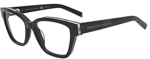 Philipp Plein Unisex VPP034S Sunglasses, 0700 Nero Lucido, 40