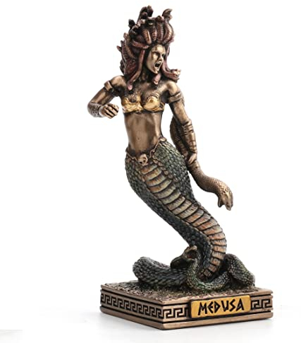Veronese Design Figurine Miniature en résine Peinte à la Main Medusa la Gorgone