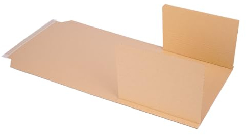 verpacking Buchverpackung 600 x 400 x 10-85 mm selbstklebend (Außenmaß 700 x 410 x 10-85 mm) Universal Wickelverpackung (250 Stück)