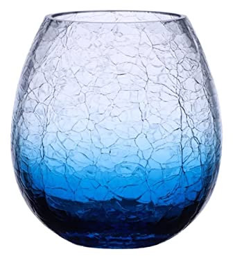 Jarras de Cerveza Gafas de Bebidas Creativas Hielo Grieta de Hielo Gafas de Color for champán Tazas de Agua y Tazas Whisky Gafas de Vidrio Vasos (Color : Blauw)