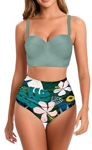 YOGALULU Bikini Batik Baderock Mit Innenslip BadeanzüGe Shape Triangel Bikini Dunkelblau Bikini Oberteil 80H Badeanzug Orange Pink Badehose Mit Seitentaschen