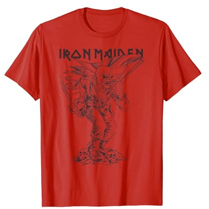 Iron Maiden - Piece of Mind Graphic Novel Trooper Red T-Shirt