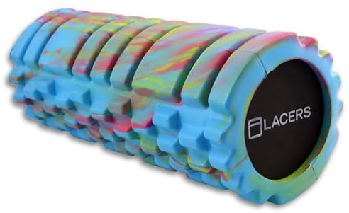 Lacers Petrolline Fazien Rollen - Premium Schaumstoff Faszienrolle für Gymnastik und Massage - Erhältlich in 6 Farben - Ideal für Yoga, Pilates und Fitness Effektive Entspannung (Hellblau)