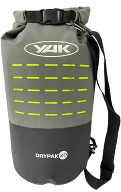 Yak Kajak & Kajak - Drypak 30L 30L Kapazität Drybag Dry Bag W MOLLE System - Grau - Unisex