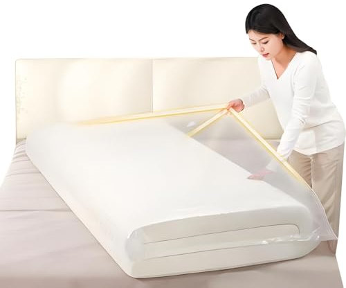 Vakuumbeutel für Matratzen, 240x130cm Vakuumbeutel Matratze, Staubsaugerbeutel für Matratzen VerschließBar Wiederverwendbar Matratzen-Vakuum-Aufbewahrungstasche für Umzug Transport