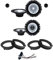 Kit 6 boîtiers ALPINE SXE-1750S + SXE-1725S pour VW Golf IV-V de 165 mm avec 2 supports avant, 2 postes et 4 Conn.