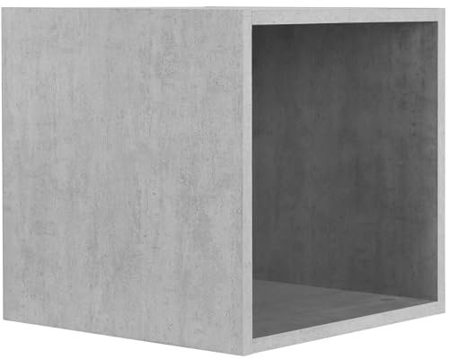 Charles Jacobs Vinyl Record LP Storage Box Unit - Concrete Effect - Medium