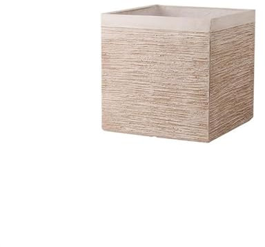 Grande vaso quadrato in cemento per giardino esterno design semplice albero di fiori vaso ideale per piante domestiche