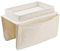Sofa Storage Bag Couch Armrest Organizer- Sofa Chair Couch Double-Sided Thickened Sofa Hanging Armchair Tray with Cup Holder for Remote Control, Tablet, Pad, Book, Magazines, Snacks (Beige）