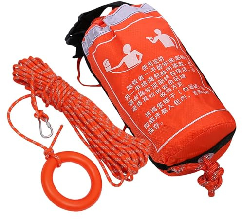 Manolyee Throw Bags for Water Rescue - Throw Rope with Floating Bag | Professional Reflective Safety Equipment for Drowning Kayak Rafting Boating Flood Marine Pool