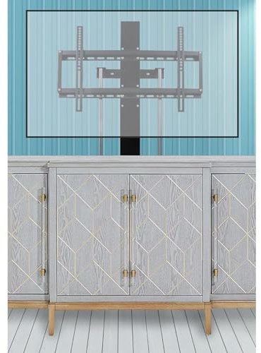 TV-Lift TV-Halterung, Die Elektrische Hebehalterung Kann Im Schrank Versteckt Werden, Mit Einer Maximalen Belastung Von 75 Kg, Geeignet Für 37-75 Zoll Flachbildfernseher