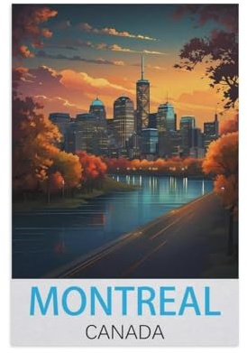 Jigsaw Puzzles 1000 Pieces，Montreal Canada，Paper Children Games Educational Toys（38x52cm）-FS23