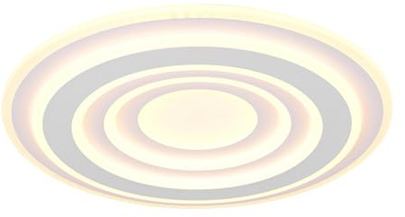 Trio Leuchten LED Deckenleuchte Costa 633510131, Metall Weiß matt, Acryl, 50 Watt LED, Fernbedienung, Lichtfarbe und Helligkeit einstellbar, Switch Dimmer, Nachtlicht