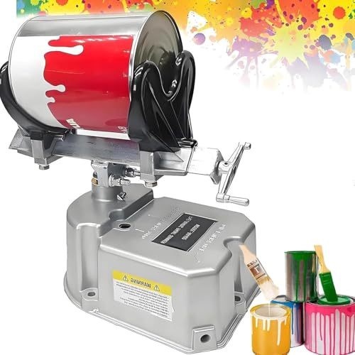 HajMyrdonyx Miscelatore Pneumatico Vernice con Compressore 1-5 L, Agitatore Vernice Pneumatico, Miscelatore per Impieghi Gravosi per Secchi Rotondi E Quadrati, 0-500 Oscillazioni/Min, 15 Min/Lotto