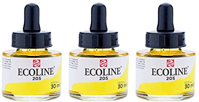 Talens Ecoline Royal Tails Water Bottle 30 ml (205 – Lemon Yellow)