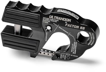 Factor 55 UltraHook Winch Hook With Shackle Mount - Red