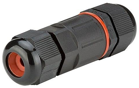 CABLEPELADO Connecteur de câble étanche 3 contacts - Boîte de jonction étanche - Manchon de raccordement étanche - 3 broches pour câble section max. 2,5 mm² - IP68 - max. 450 V - 24 A