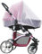 Moustiquaire Poussette-WENTS Universelle Moustiquaire pour Landau, lit Parapluie et Auto-siège, Universel Protection Anti-Insectes Bébé, Buggy Filet de Poussette, Blanc 1,5 m 2PCS