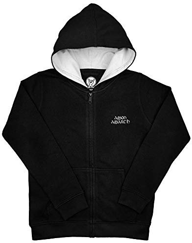 Metal Kids Amon Amarth (Raven's Flight) - Kinder Kapuzenjacke, schwarz, Größe 116 (6-7 Jahre), offizielles Band-Merch