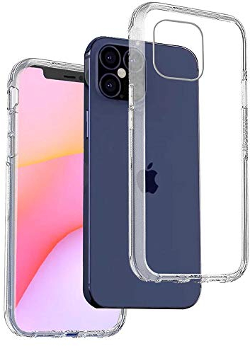 REY Transparent Silikonhülle TPU für iPhone 12 - iPhone 12 Pro, Handyhülle Premium Kratzfest TPU Durchsichtige Schutzhülle, Ultradünne 0,33 mm