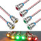 GUUZI 6pcs 12V-24V 12mm LED Panel Pilot Dash Warnlicht Kontrollleuchte Lampe Pilot Dash Glühbirnen Richtungs (Rot/Gelb/Grün)