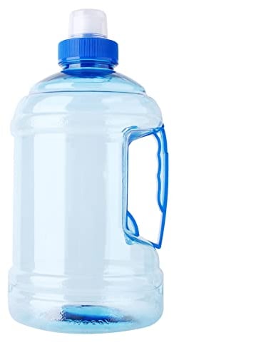 Water Bottle,1L Sports Water Jug with Handle, Gym Sports Water Bottle Resuable Large Fitness Water Jug for Travel Picnic Camping Hiking (Blue)