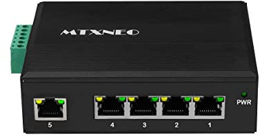 POE Switch a 5 porte Gigabit industriale DIN Rail 30W / porta non gestita POE Network Switch