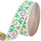 FINGERINSPIRE 7m 25mm Vintage Jacquardband Weiß Bestickt Gewebt Grün Blätter Gelb Rosa Blume Band Stoffbesatz Fransen für DIY Bekleidungs Zubehör St. Patrick's Day Verzierung Dekorationen