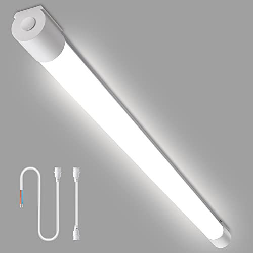 IEGLED Led Feuchtraumleuchte 120CM, 30W 3300LM Led Röhre Reihenschaltung Werkstattlampe IP66 Wasserfest Leuchte für Garage Keller Werkstatt Feuchtraum Bad Büro Warenhaus Hobbyraum, Neutralweiß 4000K