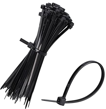 mumbi Kabelbinder schwarz 100mm x 2,5 mm UV-beständig Brandschutz UL 94 V2 Profi SET 100 Stück