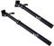 JFOYH EXA Form Hydraulische Dropper Post 27,2 mm kabellos, 120 mm Reise-Tropfpfosten für Rennrad/MTB/Kies, Schwarz, 27,2 mm Durchmesser x 450 mm Länge x 120 mm Federweg