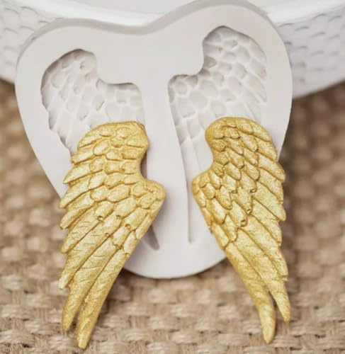 TTOA Moule à Fondant en Silicone Ailes d'Ange | Moule à Chocolat | Décoration de Gâteau