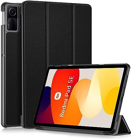 DMNYDM Funda para Xiaomi Redmi Pad SE 11 Pulgadas 2023,Delgada y Ligera con Soporte,Función de Auto-Reposo/Activación,Negro