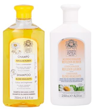 Camomila Intea - Blondes Reflex-Shampoo für blondes Haar, 250 ml + Blond Reflexspülung, 250 ml, mit Kamillenblütenextrakt