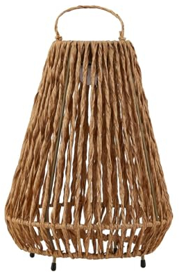 Lindby LED Amaria dimmbar (spritzwassergeschützt (Landhaus, Vintage Rustikal) aus Holz (1 flammig)