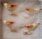 Tradition 4er Set Glasvogel mit Federn